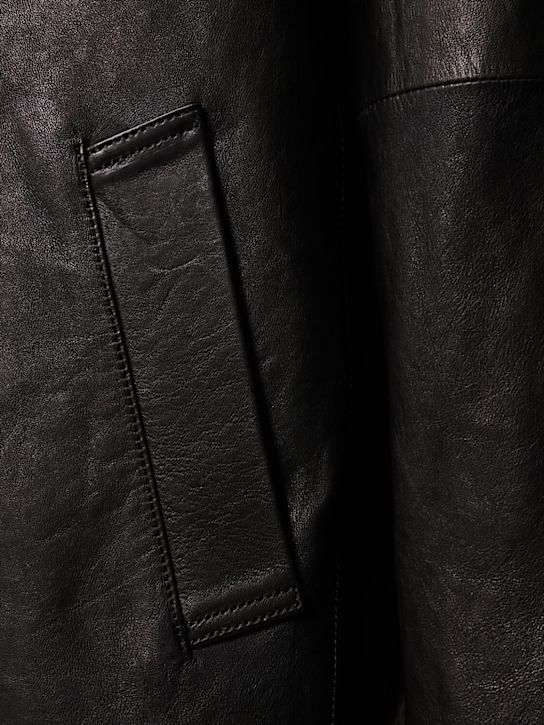 Dunst: Unisex leather jacket - Black - men_4 | Luisa Via Roma