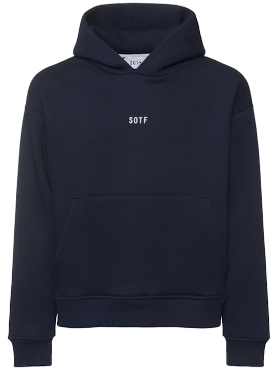 SOTF: コットンブレンドフーディー - ネイビー - men_0 | Luisa Via Roma