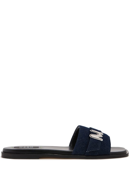 10mm Denim flat sandals - Thumbnail 1