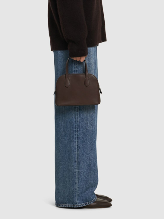 The Row: Ingrid saddle shiny leather bag - women_1 | Luisa Via Roma