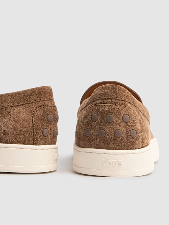 Tod's: Suede loafers - men_4 | Luisa Via Roma