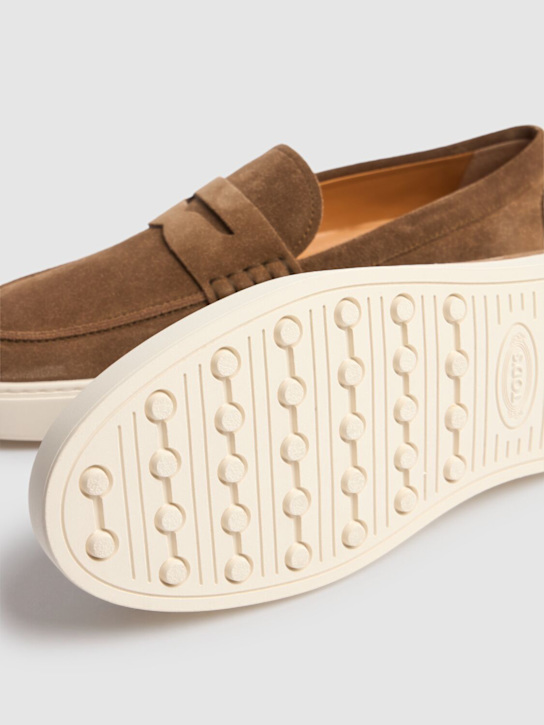 Tod's: Suede loafers - men_5 | Luisa Via Roma
