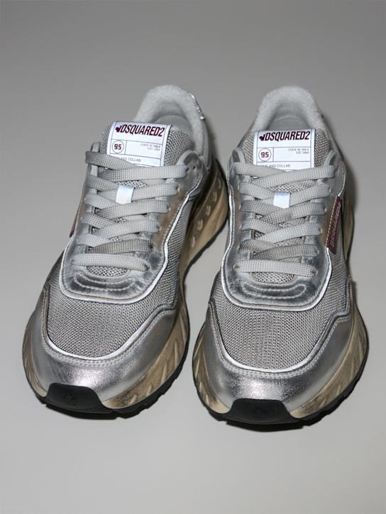 Dsquared2: Sprinter leather sneakers - White/Multi - women_5 | Luisa Via Roma