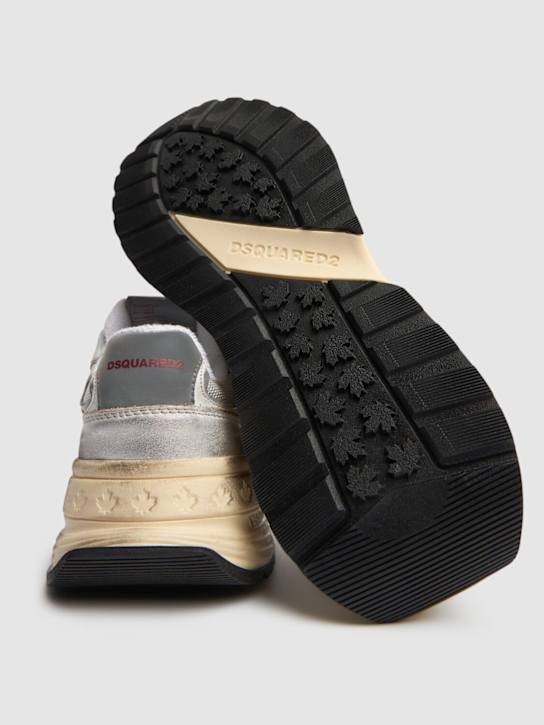 Dsquared2: Sprinter leather sneakers - White/Multi - women_4 | Luisa Via Roma