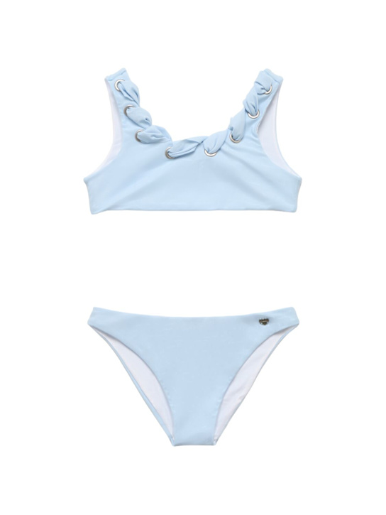 Monnalisa: Poly bikini set - Light Blue - kids-girls_0 | Luisa Via Roma