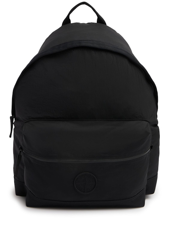 Stone Island: Logo backpack - men_0 | Luisa Via Roma