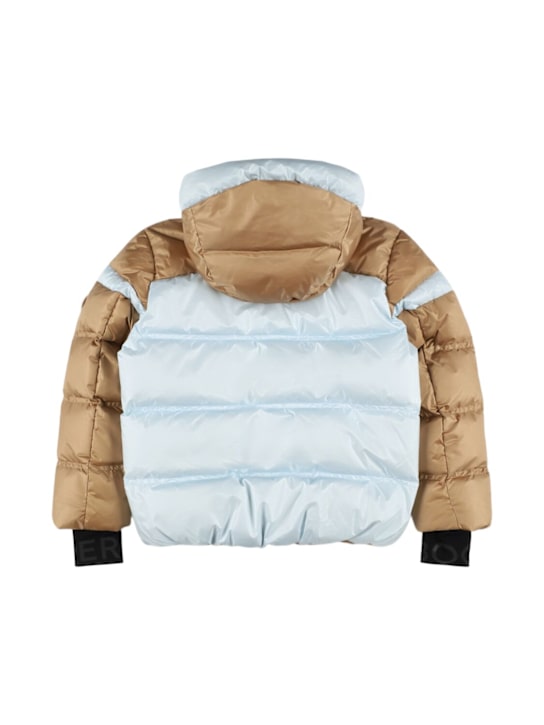 Bogner: Basti-D poly down ski jacket - Beige/Blue - kids-boys_2 | Luisa Via Roma
