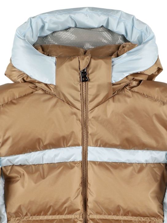 Bogner: Basti-D poly down ski jacket - Beige/Blue - kids-boys_1 | Luisa Via Roma