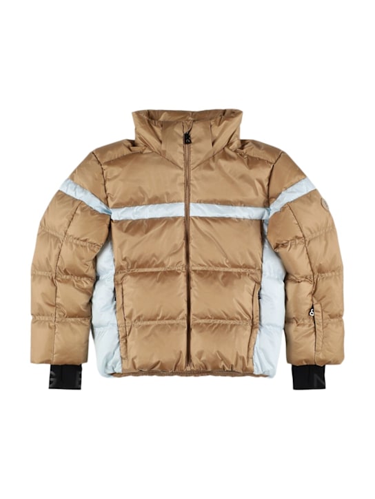 Bogner: Basti-D poly down ski jacket - Beige/Blue - kids-boys_3 | Luisa Via Roma
