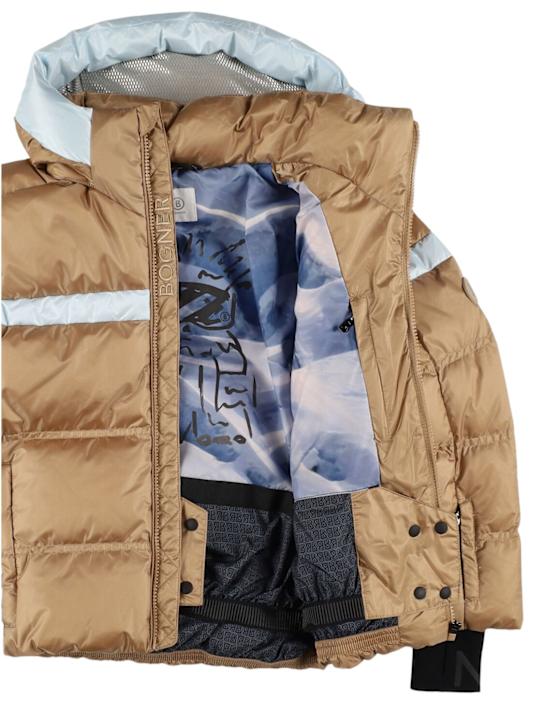 Bogner: Basti-D poly down ski jacket - Beige/Blue - kids-boys_4 | Luisa Via Roma
