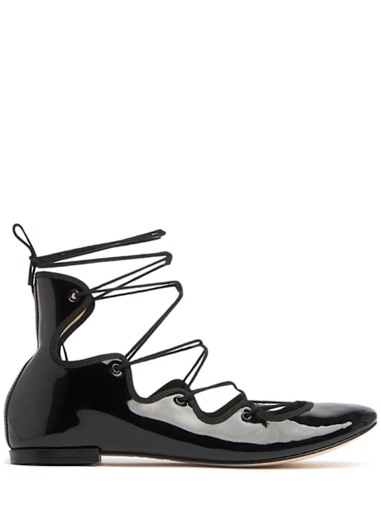 Repetto: 5mm Limbo Mid patent leather flats - women_0 | Luisa Via Roma