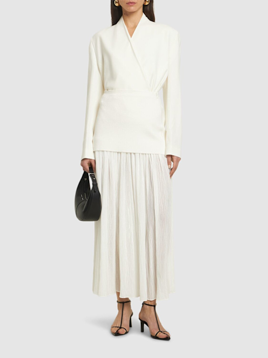 Proenza Schouler: Paige pleated crepe chiffon midi skirt - women_1 | Luisa Via Roma