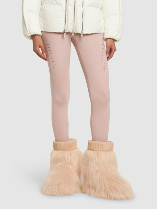 Moon Boot: Mid Icon Yeti boots - Pink - women_1 | Luisa Via Roma