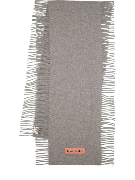 Acne Studios: Canada Cancan fringed wool scarf - women_0 | Luisa Via Roma