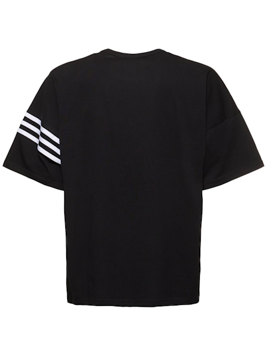 adidas Originals: Neoclassics cotton t-shirt - Black - men_3 | Luisa Via Roma