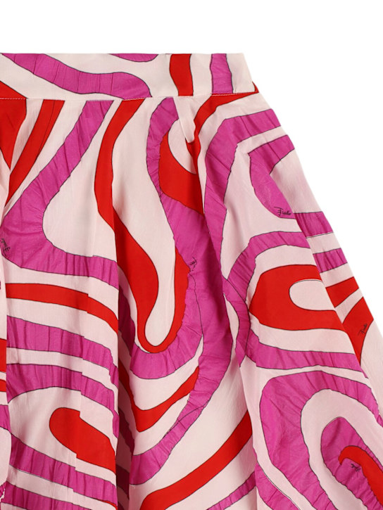 Pucci: Gonna in mussola di seersucker stampata - kids-girls_1 | Luisa Via Roma