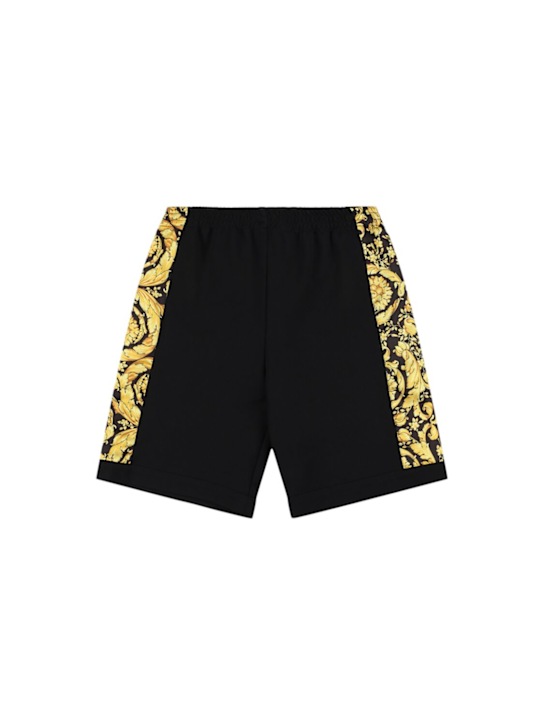Versace: Barocco sweat shorts - kids-boys_0 | Luisa Via Roma