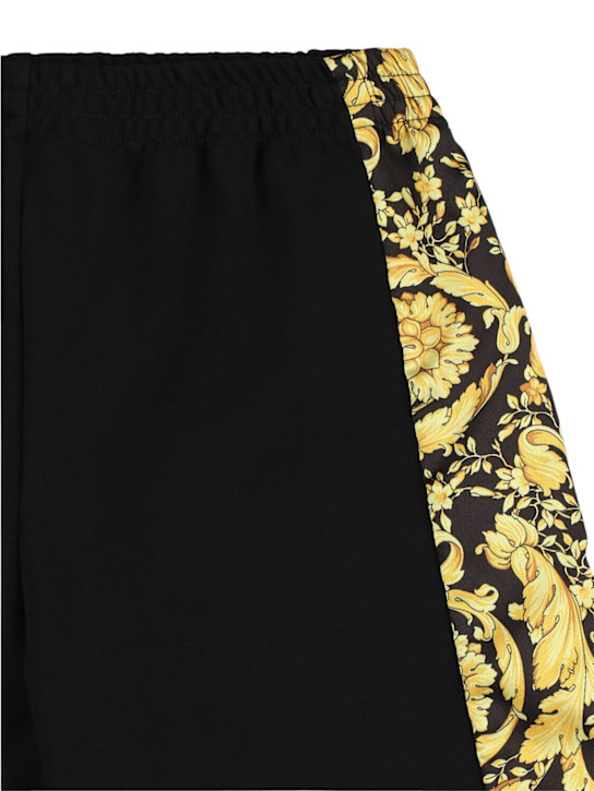 Versace: Barocco sweat shorts - kids-boys_1 | Luisa Via Roma