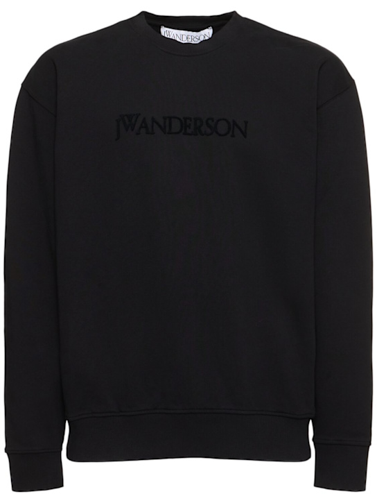 JW Anderson: Logo embroidery sweatshirt - men_0 | Luisa Via Roma