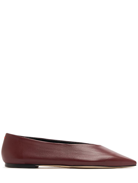 Aeyde: 10mm Betty Nappa leather ballerinas - women_0 | Luisa Via Roma