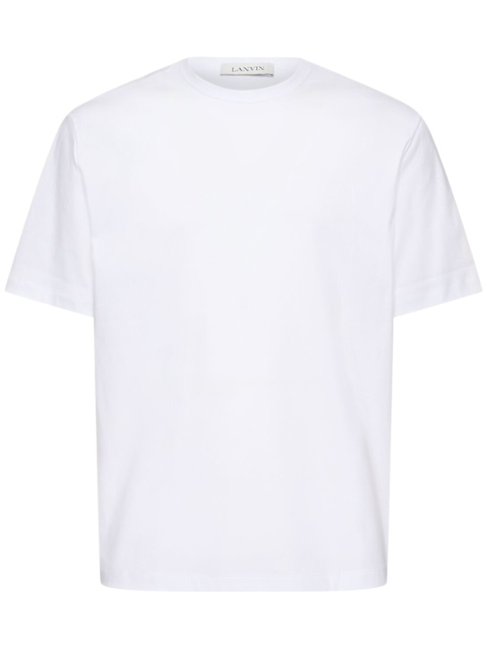 Lanvin: Essential cotton t-shirt - men_0 | Luisa Via Roma
