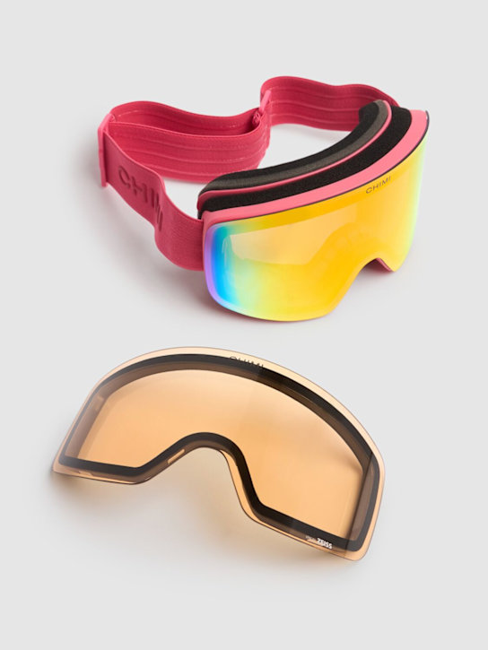 Chimi: 01 Dusty pink ski goggles - Dusty Pink - men_1 | Luisa Via Roma