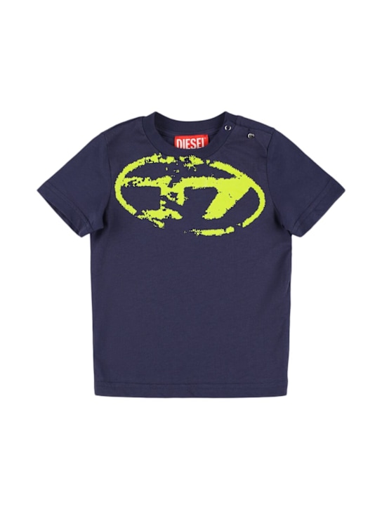 Diesel Kids: Printed cotton jersey t-shirt - kids-girls_0 | Luisa Via Roma