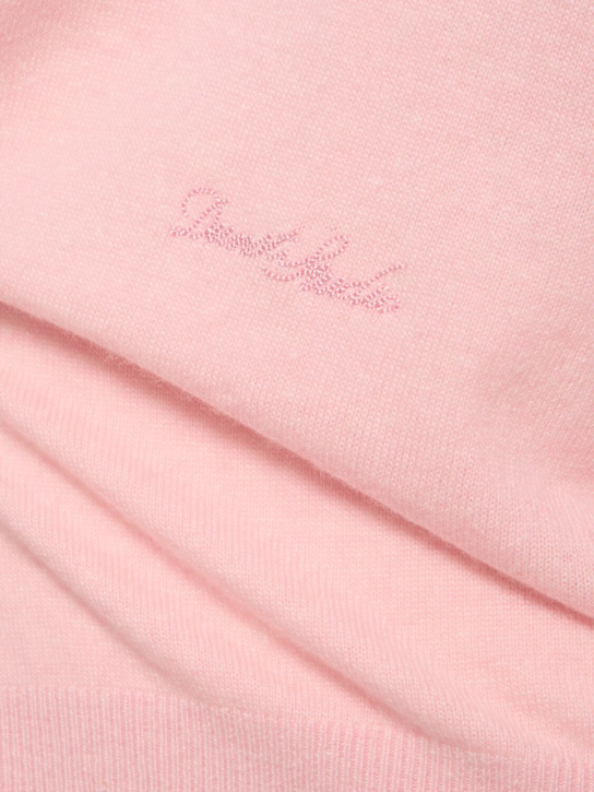 Dunst: Unisex loose v-neck sweater - Pink - men_4 | Luisa Via Roma