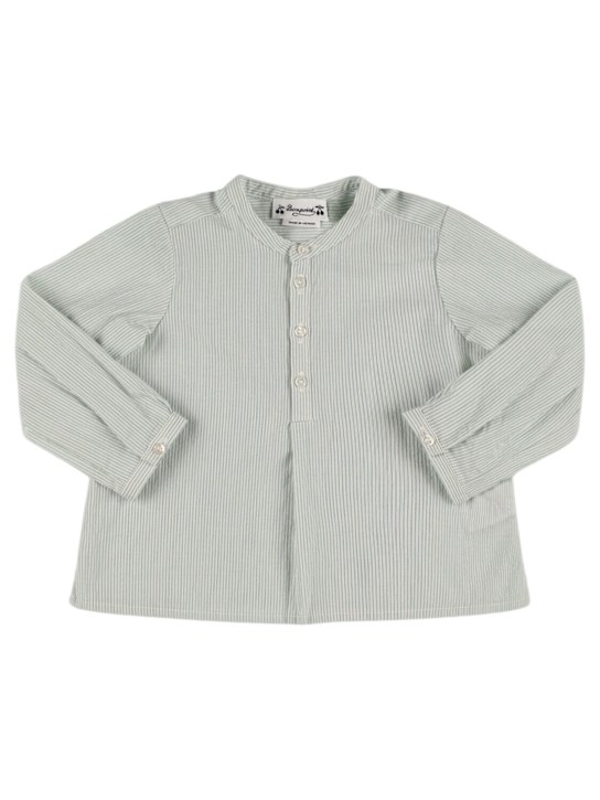 Bonpoint: コットンポプリンシャツ - kids-boys_0 | Luisa Via Roma