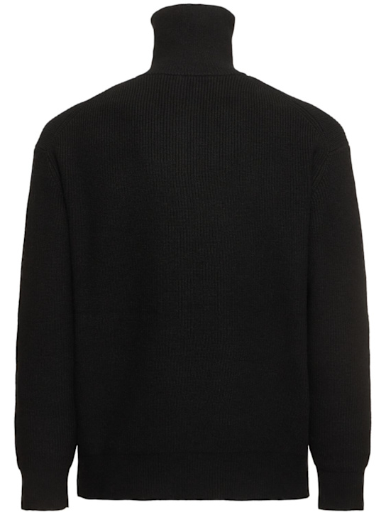 JW Anderson: Half-zip sweater - Black - men_3 | Luisa Via Roma