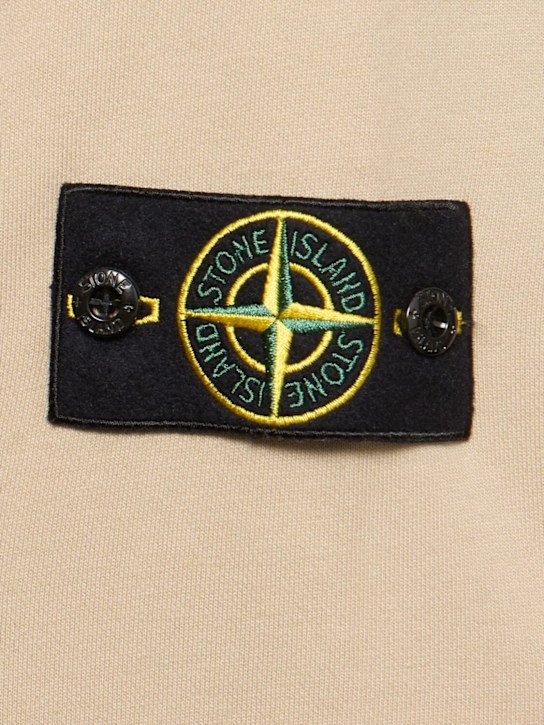 Stone Island: Cotton zip hoodie - men_4 | Luisa Via Roma