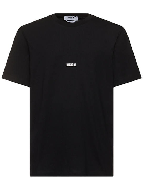 MSGM: Cotton t-shirt - men_0 | Luisa Via Roma