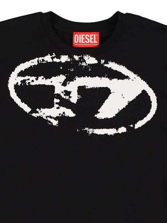 Diesel Kids: Printed cotton jersey t-shirt - kids-boys_1 | Luisa Via Roma
