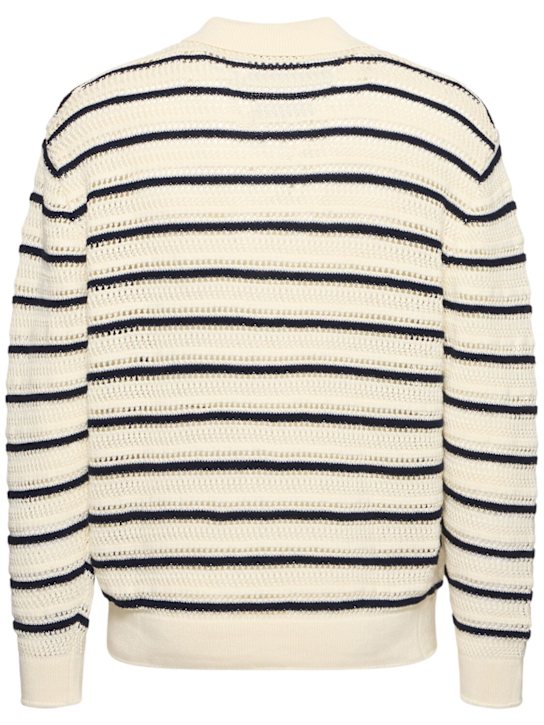 Dunst: Unisex open collared cardigan - Ivory - men_3 | Luisa Via Roma
