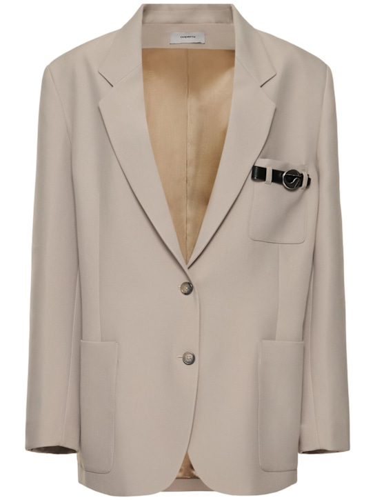Coperni: Tailored blazer - Beige - women_0 | Luisa Via Roma