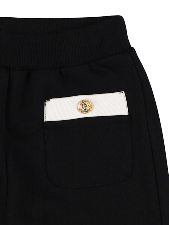Balmain: Pantaloni in felpa di cotone - kids-girls_1 | Luisa Via Roma