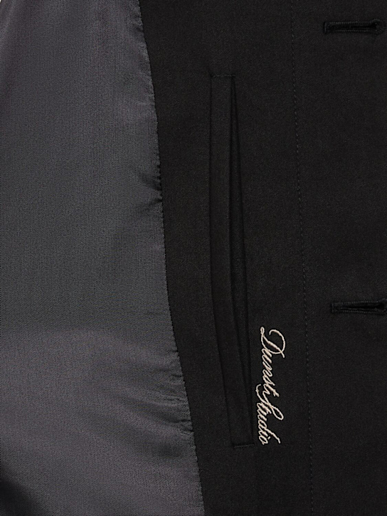 Dunst: Unisex cotton blend mac coat - Black - men_5 | Luisa Via Roma
