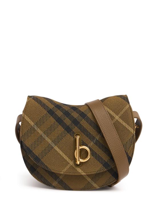 Burberry: Borsa piccola Rocking Horse check jacquard - women_0 | Luisa Via Roma