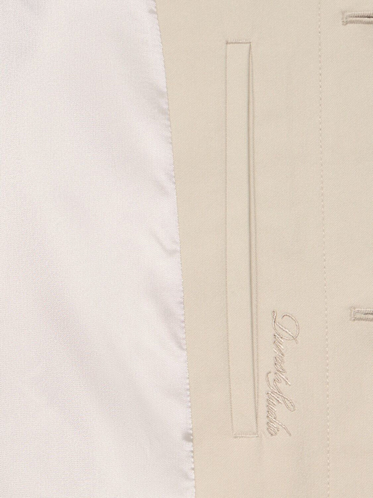 Dunst: Unisex cotton blend mac coat - Beige - men_5 | Luisa Via Roma