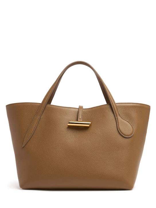 Liffner: Petite Penne grained leather tote bag - women_0 | Luisa Via Roma