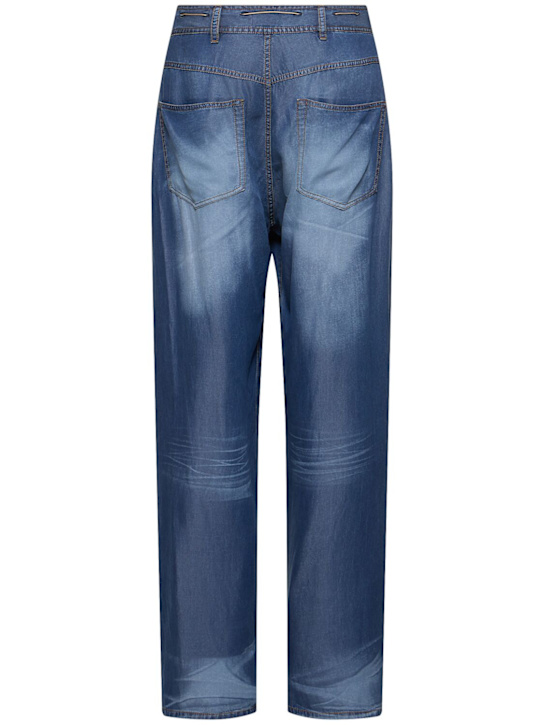 Magliano: Officina loose lyocell jeans - Indigo - men_3 | Luisa Via Roma