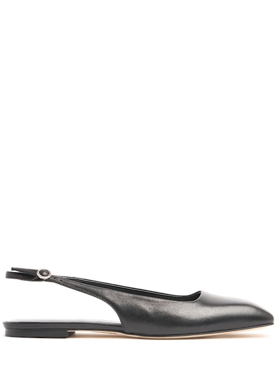Aeyde: 10mm Geraldine Napa slingback flats - women_0 | Luisa Via Roma