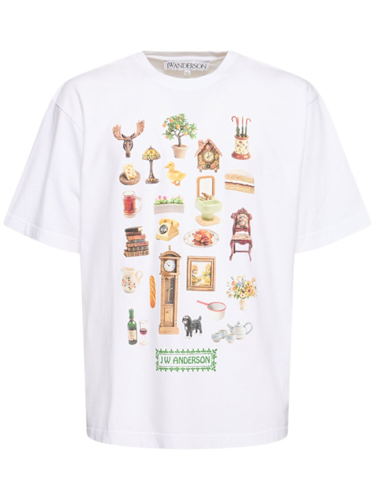 JW Anderson: Diorama printed t-shirt - White - men_0 | Luisa Via Roma
