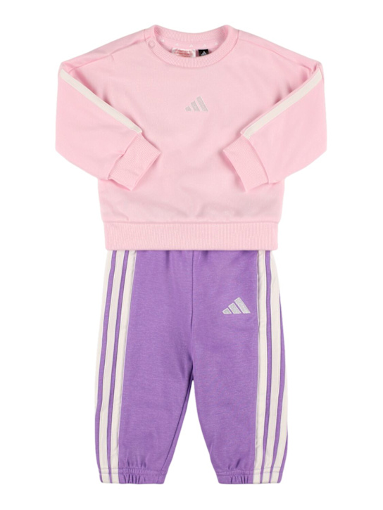 adidas Originals: コットンブレンドスウェットシャツ＆スウェットパンツ - kids-girls_0 | Luisa Via Roma