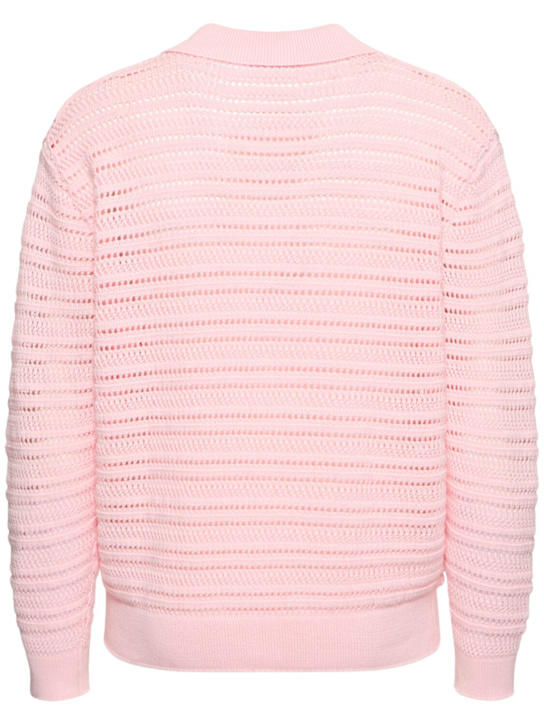 Dunst: Unisex open collared cardigan - Pink - men_3 | Luisa Via Roma