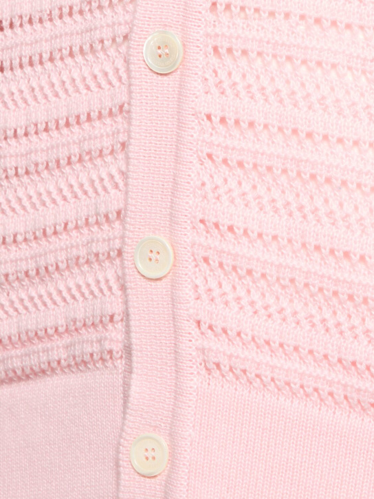 Dunst: Unisex open collared cardigan - Pink - men_4 | Luisa Via Roma