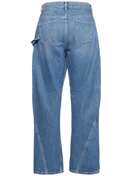 JW Anderson: Twisted denim workwear jeans - Light Blue - men_3 | Luisa Via Roma
