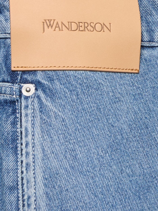 JW Anderson: Twisted denim workwear jeans - Light Blue - men_4 | Luisa Via Roma