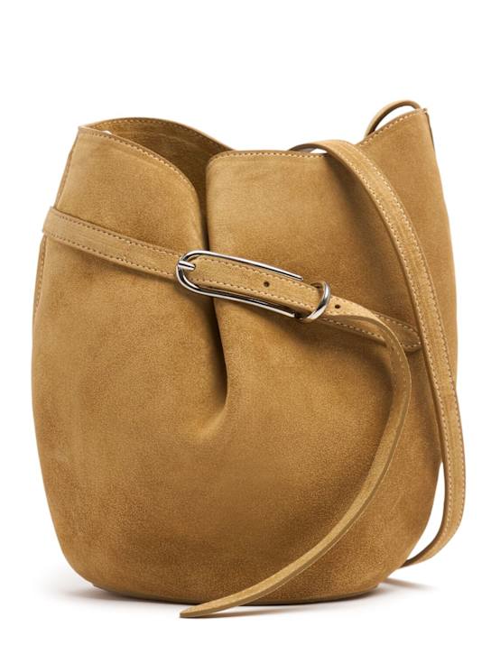 Liffner: Belted Bucket suede shoulder bag - women_0 | Luisa Via Roma