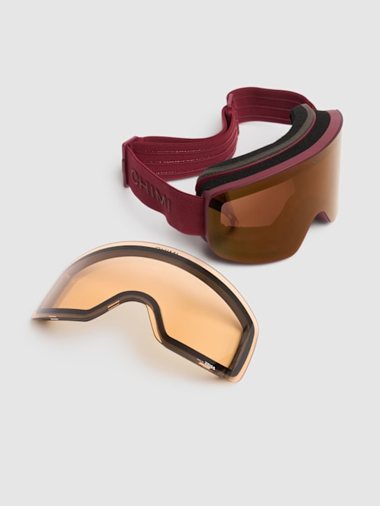 Chimi: 01 Burgundy ski goggles - women_1 | Luisa Via Roma